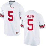 NCAA Ohio State Buckeyes Men's #5 Garrett Wilson White Nike Football College Jersey IDE2145JS